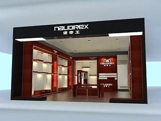 48平米展厅设计制作：现代/咖啡色，产品类展厅-nauoirex展厅（免费使用）