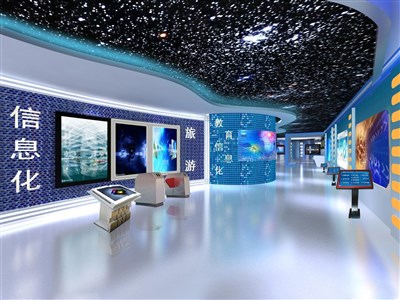 960平米展厅设计制作：现代/蓝色，产品类展厅-移动展厅（免费使用）
