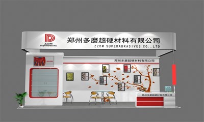 18平米展台设计制作：三面开口/现代/木质结构/白色，为能源展展商而作（免费使用）