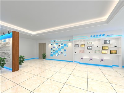 60平米展厅设计制作：现代/白色，产品类展厅-广东迈科（免费使用）